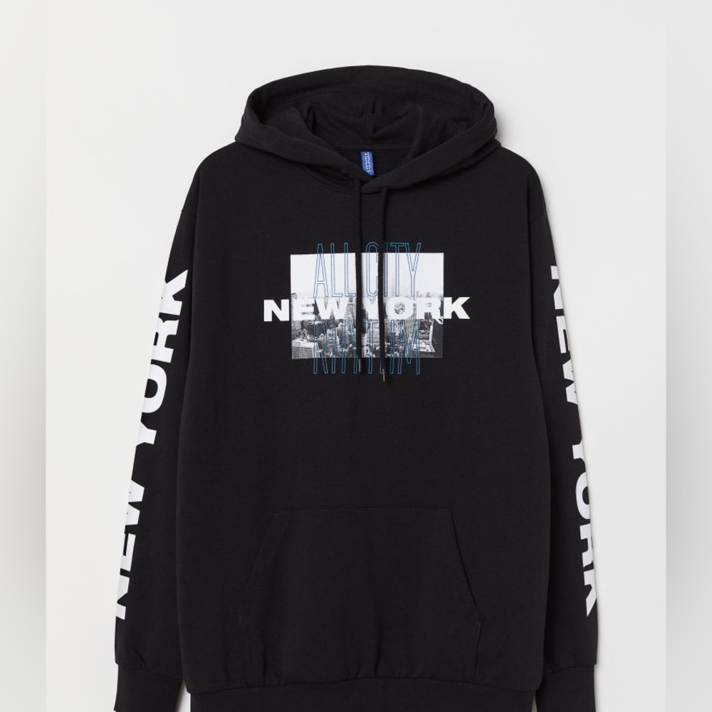 H&M Black Hoodie. Size XS
